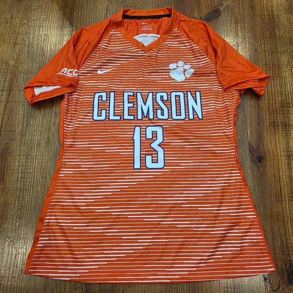 Clemson Tigers Lady‎ Soccer Jersey Orange Team Issued - M - READ